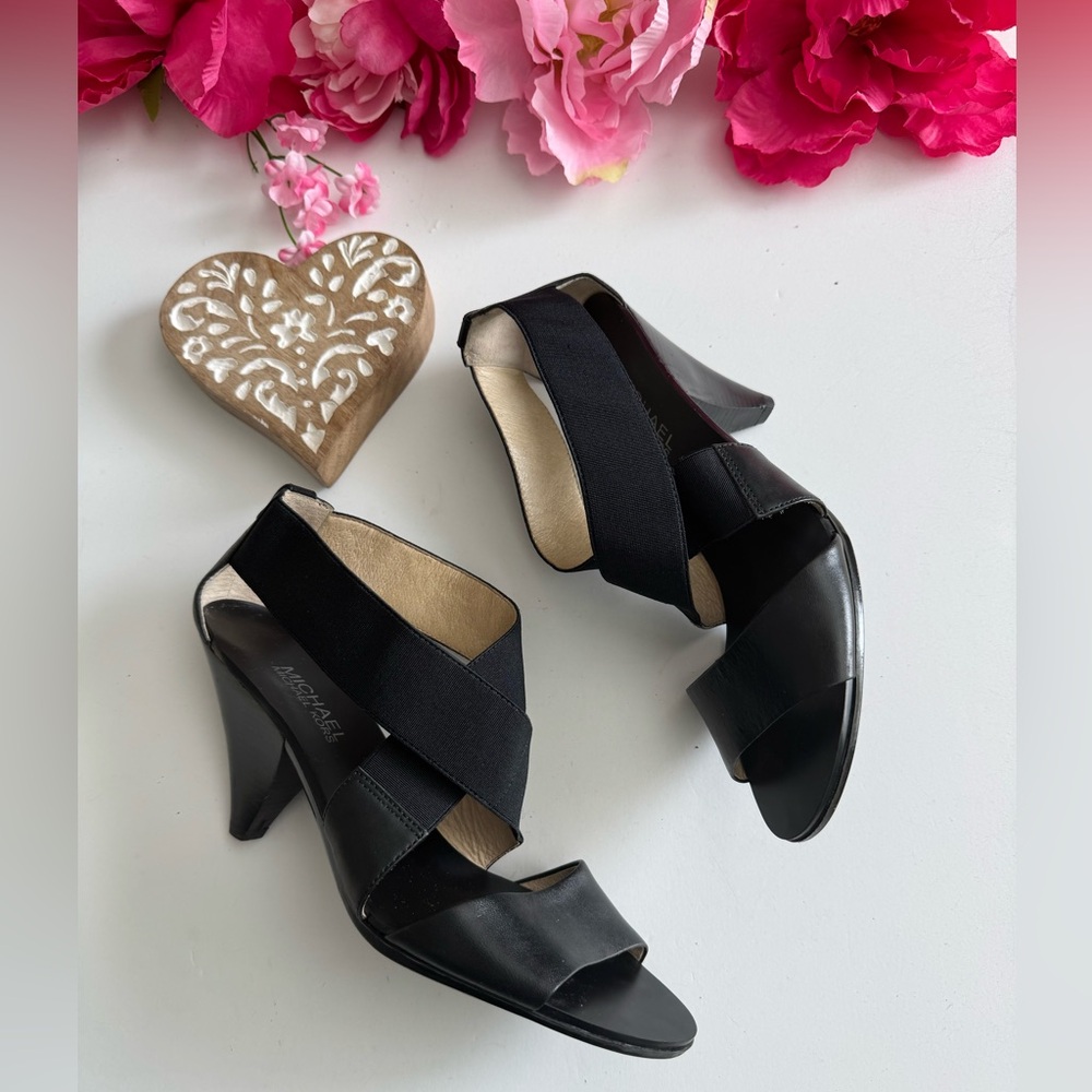 MICHAEL Michael Kors Black Heels with Ankle Straps